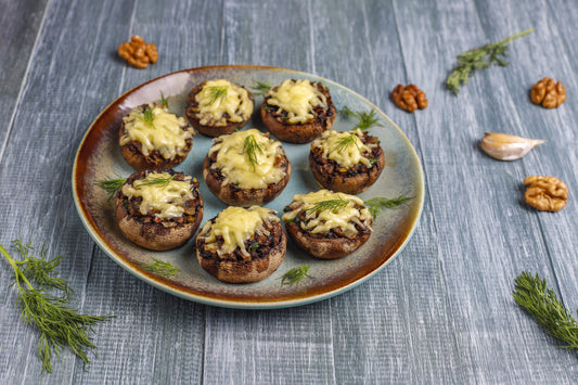 Tofu Stuffed Mushrooms