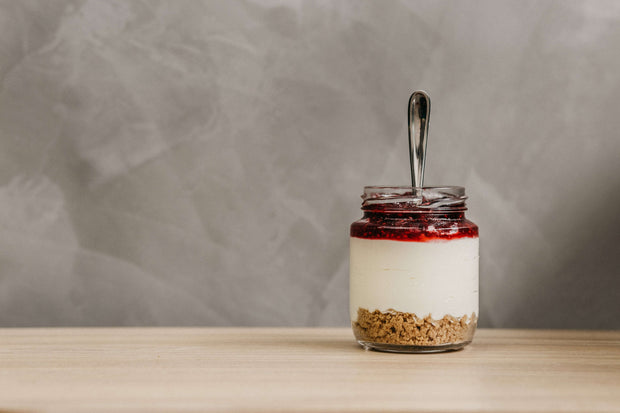 Pomegranate Parfait with Almond Cream