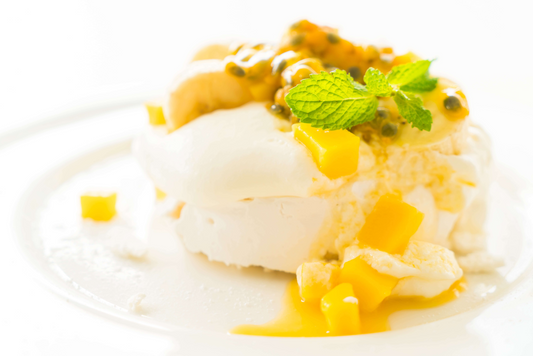 Papaya Parfait with Coconut Cream