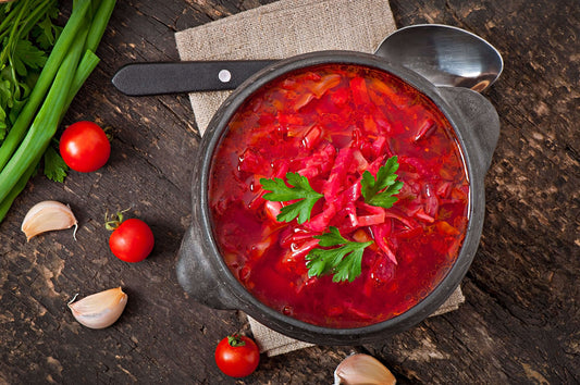 Garlicky Beetroot Soup